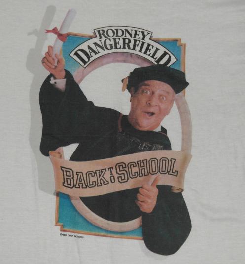 VTG 1980s Rodney Dangerfield BACK TO SCHOOL Movie T-Shir