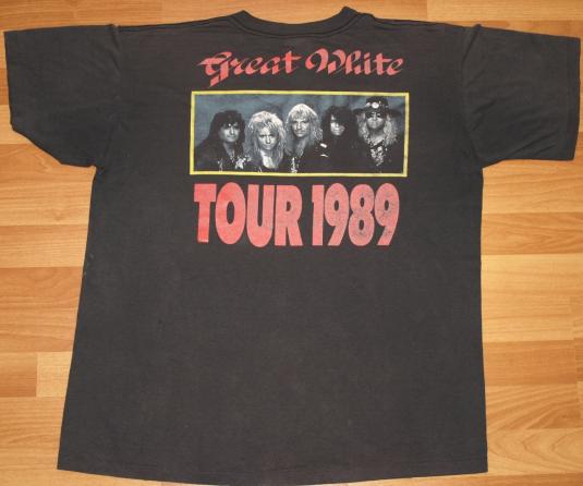 Vintage 1989 GREAT WHITE Concert Tour T-Shirt