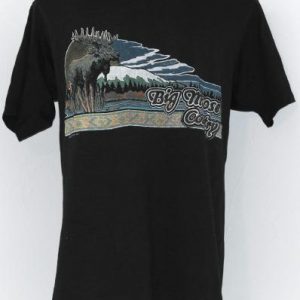 Vintage 1980s Big Moose Country T-Shirt Mountains Tee Shirt