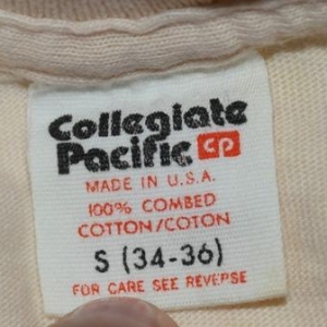 Vintage Collegiate Pacific T-Shirt Tags | Brand – Defunkd