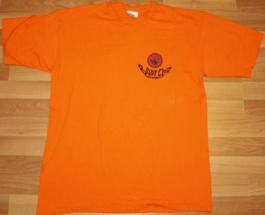 Vintage 1991 BODY GLOVE Surfing T-Shirt Orange 1990s