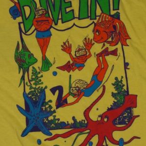 Vintage University of Maine Scuba Diving Diver T-Shirt 90s