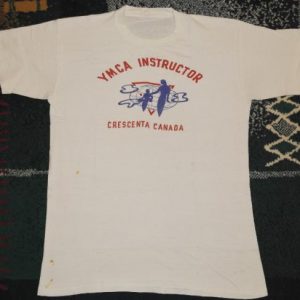 Vintage 1960s YMCA Instructor Crescenta Canada T-Shirt