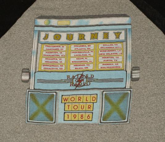 Vintage 1986 JOURNEY Concert Tour Shirt