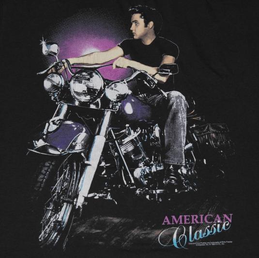 Vintage Elvis Presley Motorcycle Biker T-Shirt American
