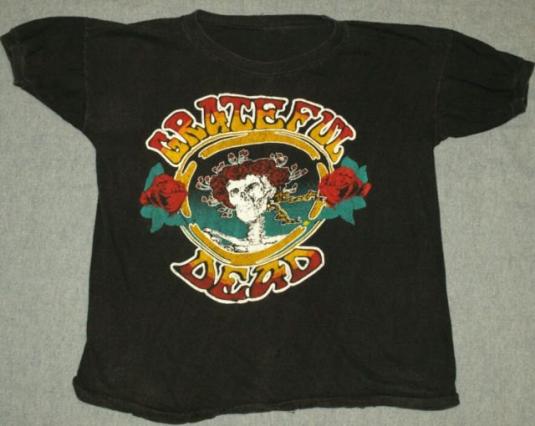 Vintage 1970s Grateful Dead Concert Tour Shirt T-shirt