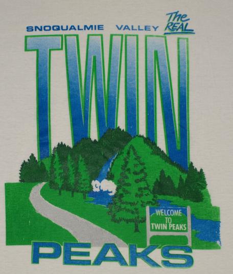 Vintage 1990s Twin Peaks White T-shirt