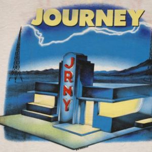 Vintage 1980s Journey Raised On Radio Tour Shirt Dead Stock