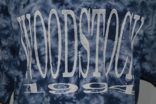 Vintage 1990s WOODSTOCK ’94 1994 Concert Tie Dye T-Shirt