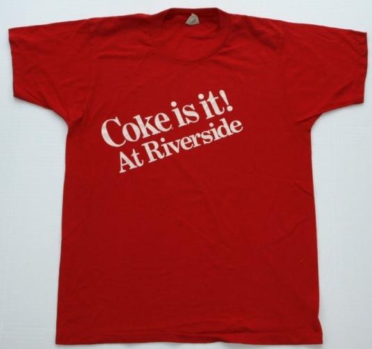 Vintage 1980s COKE IS IT at Riverside Coca Cola Shirt