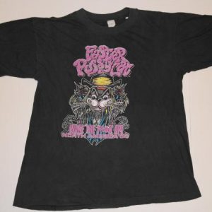 Vintage 1990 FASTER PUSSYCAT Wake The F**K UP Tour T-Shirt
