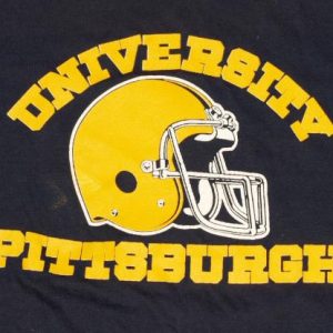 1970s University of Pittsburgh Pitt Football Helmet Shirt