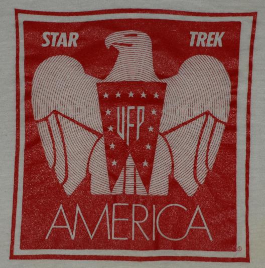 Vtg STAR TREK UFP America United Federation Plants T-Shirt