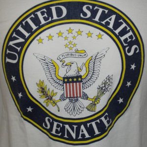 Vintage 1980s United States Senate Political Emblem T-Shirt