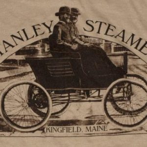 Vintage 1980s MAINE Stanley Steamer Beige Thin T Shirt