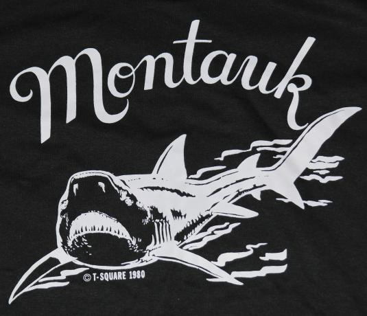 Vintage 1980s Montauk Long Island New York Shark T-Shirt