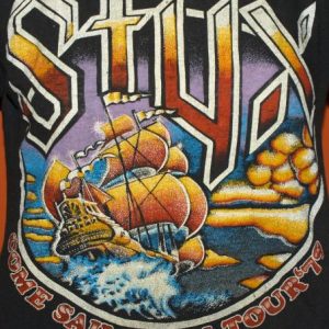 Vintage 1979 STYX Come Sail Away Concert Tour T-Shirt 1970's