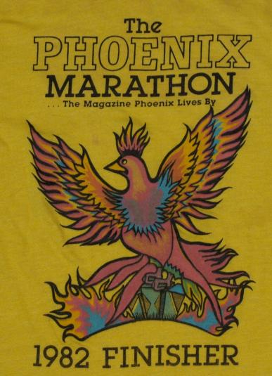 Vintage 1982 Phoenix Marathon T-Shirt Soft Thin 1980s
