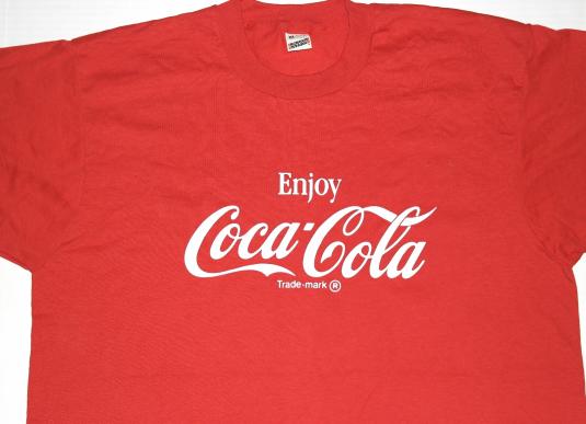 Vintage 1980s COKE Coca Cola Screen Stars T-shirt Never Worn