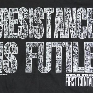 VTG STAR TREK FIRST CONTACT Resistance Is Futile T-Shirt