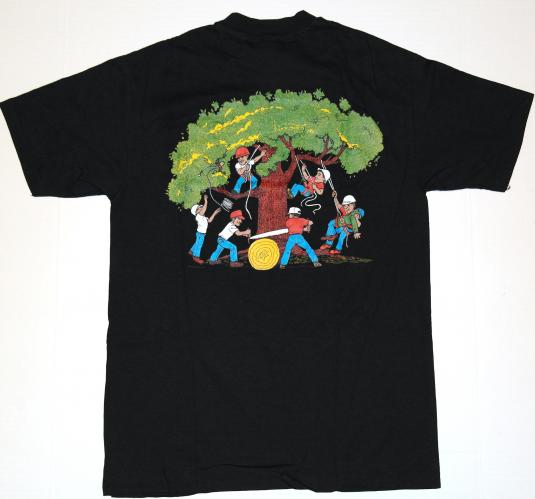 Vintage 1990s Keebler Elf Tree Loggers T-Shirt Lumberjack