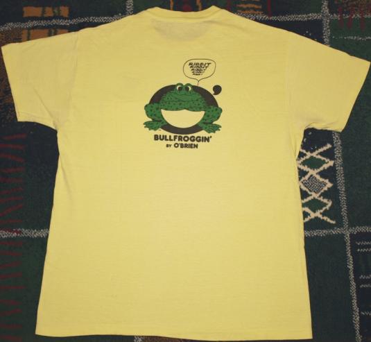 VTG 1980s O’Brien Bullfrog Surfing Bullfroggin Frog T-Shirt