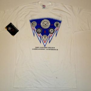 VTG 90s US Department of Defense Reflector T-Shirt DEADSTOCK