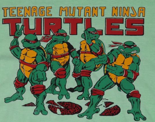 Teenage Mutant Ninja Turtles TMNT High 9 Comic Squares Boys Kelly Green