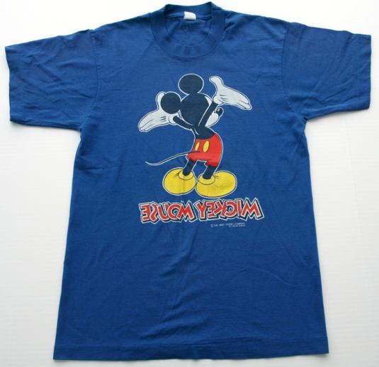 RARE Vintage MICKEY MOUSE Backward Reverse PUNK Shirt | Defunkd