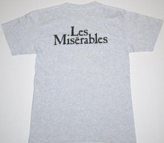 Vintage 1980s Les Miserables Broadway T-shirt 1986 Theater