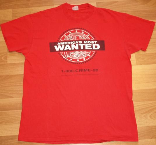Vintage 1988 AMERICA’s Most Wanted John Walsh T-Shirt
