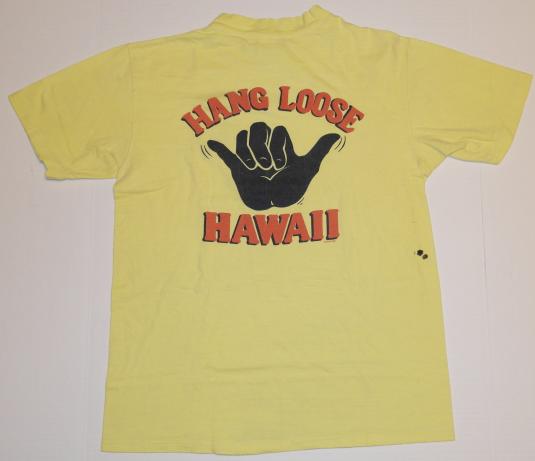Vintage Yellow Hang Loose Hawaii T-Shirt