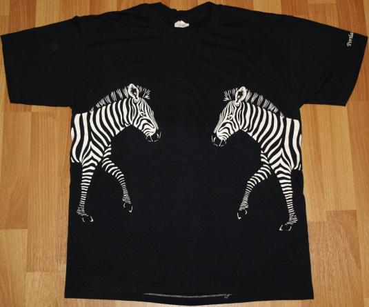 Vintage 1981 All Around Zebra Portland Maine T-Shirt 80s