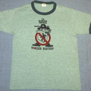 Vintage Tri-Blend Rayon US Border Patrol Heathered T-Shirt