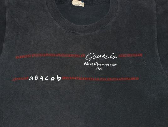 Vintage 1981 GENESIS Abacab Concert Tour T-Shirt 80s