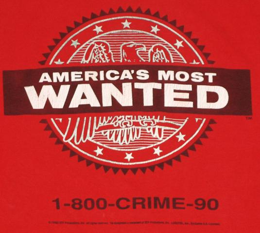 Vintage 1988 AMERICA’s Most Wanted John Walsh T-Shirt