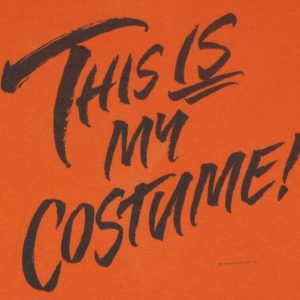 Vintage 1980s This Is My Costume Screen Stars T-shirt
