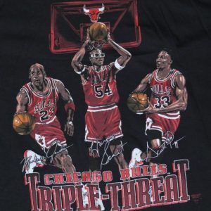 VTG 90s Chicago Bulls Michael Jordan Pippen Grant NEVER WORN