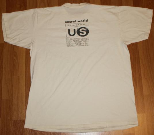 1992 Peter Gabriel Secret World Tour Concert T-Shirt