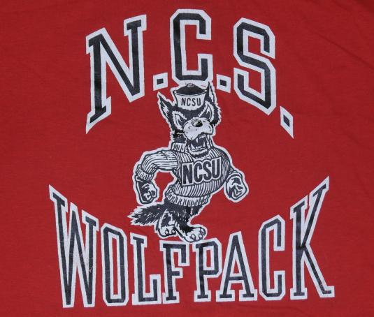 Vintage 1980s NCSU North Carolina State Wolfpack T-Shirt