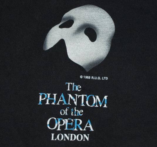 Vintage 1980s Phantom Of The Opera London T-Shirt