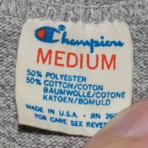 Vintage 1980s CHAMPION Brand US ARMY Heather Grey T-Shirt
