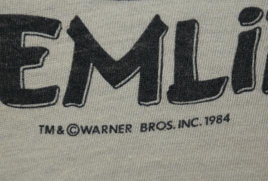 Vintage 1984 GREMLINS GIZMO Movie T-Shirt 1980s ORIGINAL