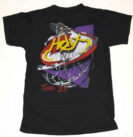 Vintage 1985 HELIX Heavy Metal Concert Tour T-Shirt 80s RARE