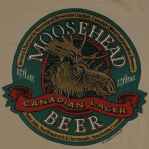 Vintage 1980's Mooseheand Beer Canad T-Shirt