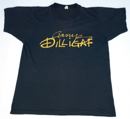 Vintage 1980s “Dirty” DILLIGAF Eat Me Paper Thin T Shirt