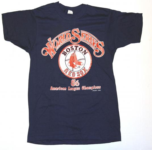 Vintage 1986 Boston Red Sox World Series T-Shirt 80s