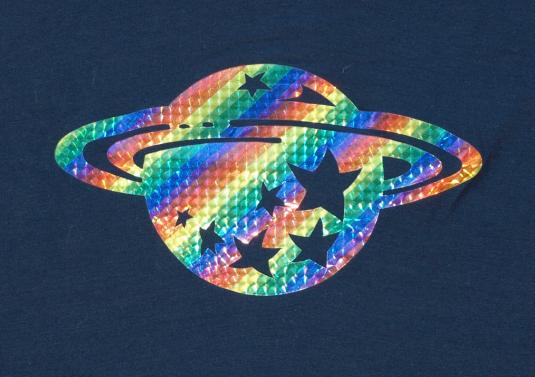 Vintage 1970s Saturn Space Iron-On Planet Sci-Fi T-Shirt