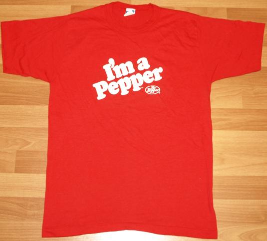 Vintage 1980’s Dr Pepper I’m A Pepper T-Shirt