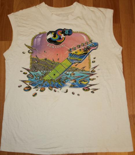 1983 US Festival T-Shirt Clash Van Halen Ozzy Judas Priest